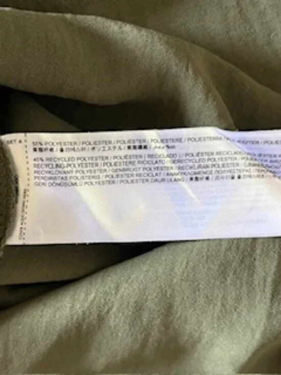 Mango Olive Midi Dress Side Slits Women's S - Picture 10 of 10